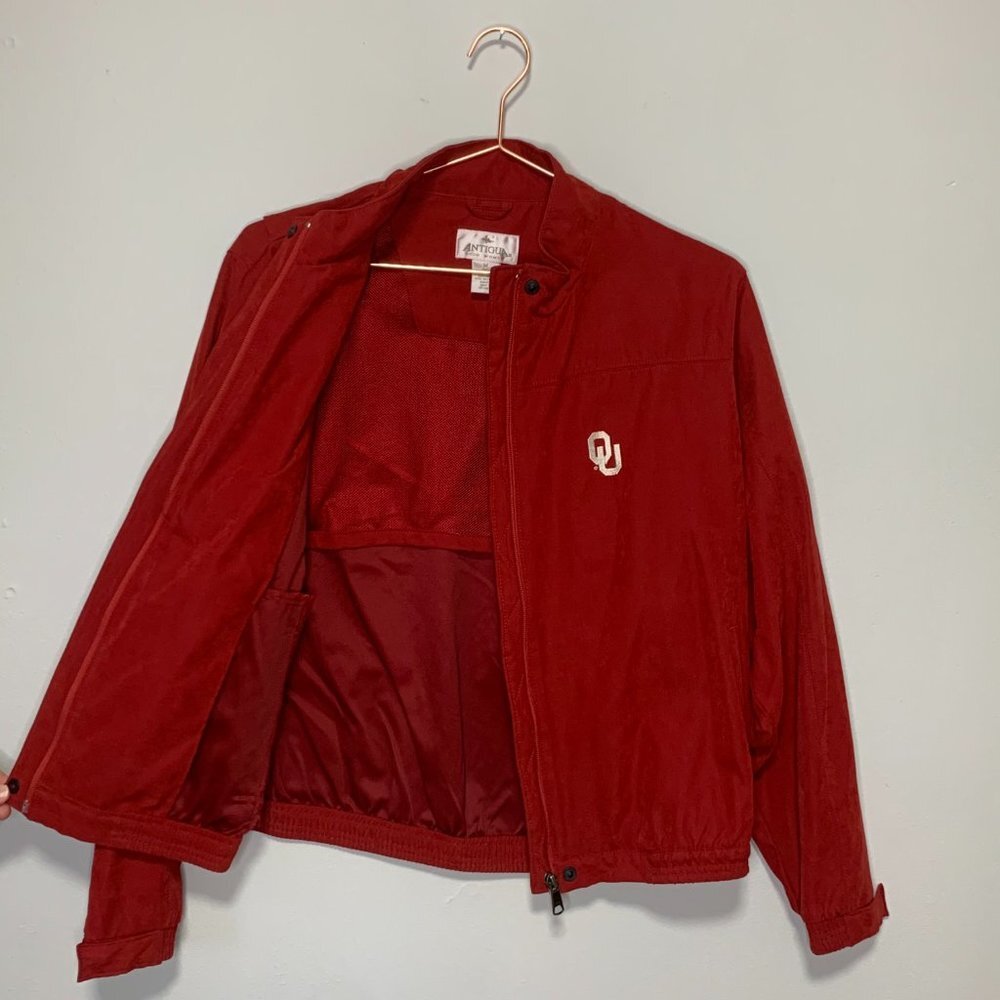 Antigua Womens Oklahoma Sooners Lightweight Jacket - Picture 7 of 11